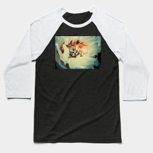 Stylized Yellow Peony 2 Baseball T-Shirt